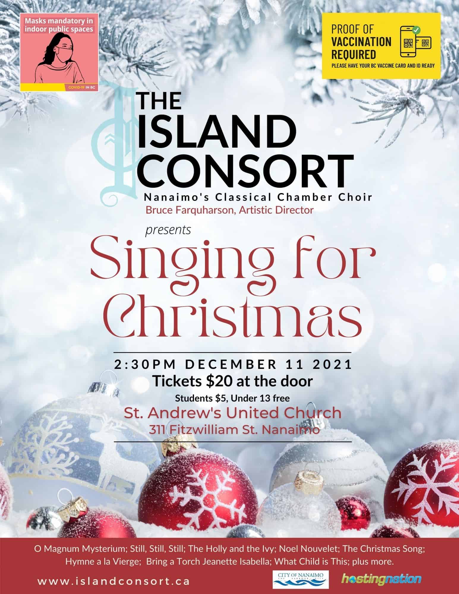 Singing for Christmas (Dec 2021) the Island Consort